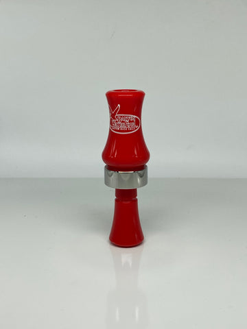Acrylic Double Reed Duck Call - KC Red