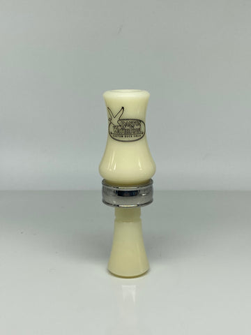 Acrylic Double Reed Duck Call - Ivory