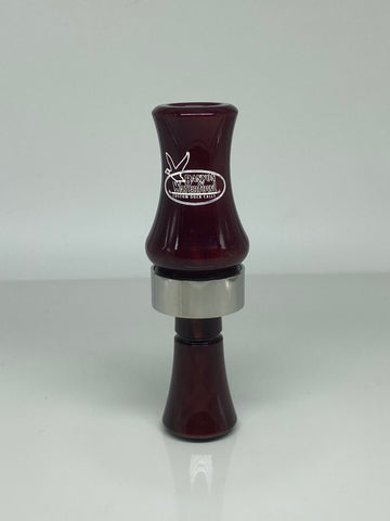Acrylic Double Reed Duck Call - Black Cherry Pearl