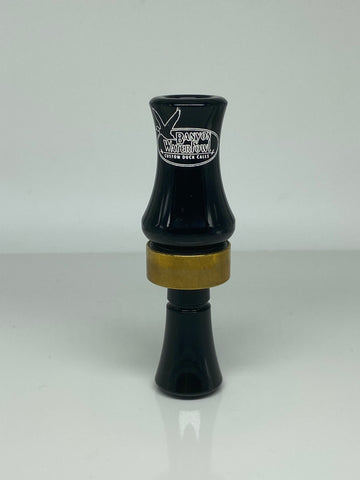 Acrylic Double Reed Duck Call - Black Pearl