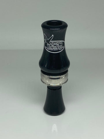 Acrylic Double Reed Duck Call - Black Pearl