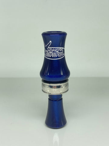 Acrylic Double Reed Duck Call - Blue Pearl