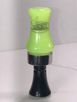 Chartreuse pearl double reed duck call