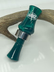 Acrylic Double Reed Duck Call - Teal Pearl