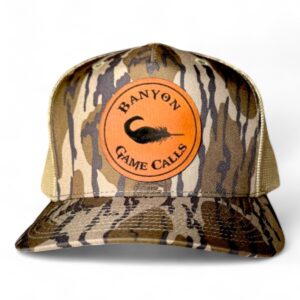 Bottomland Camo Leather Patch Hat - Duck